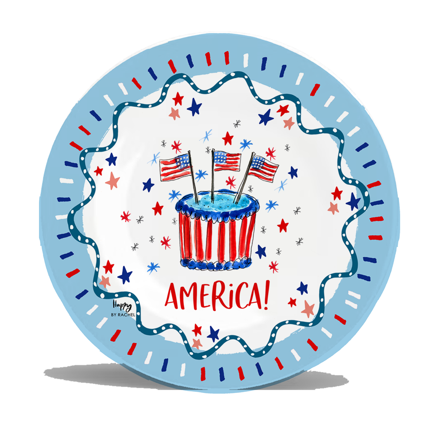 Celebrate America Melamine Plate (set of 4)