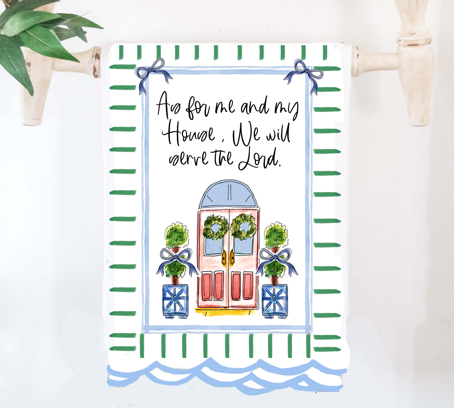 As For Me and My House Tea Towel