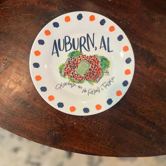 Auburn, AL Melamine Plates