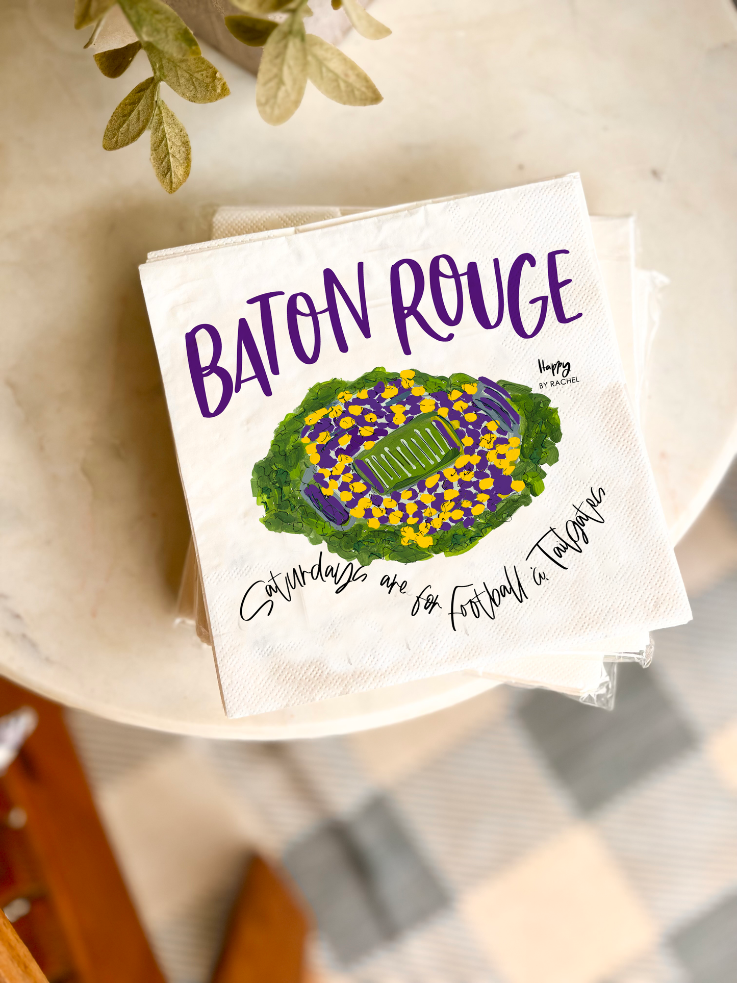 Baton Rouge, LA Tailgate Napkins-Pack of 20-Lunch Size