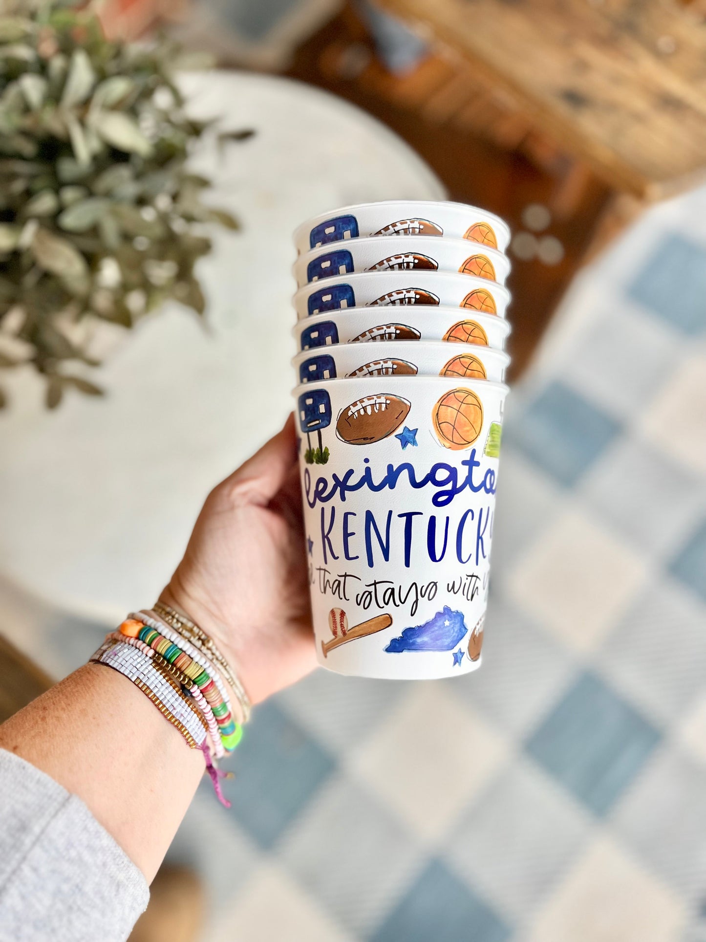 Lexington, KY Multi Sport Collage Reusable Cups