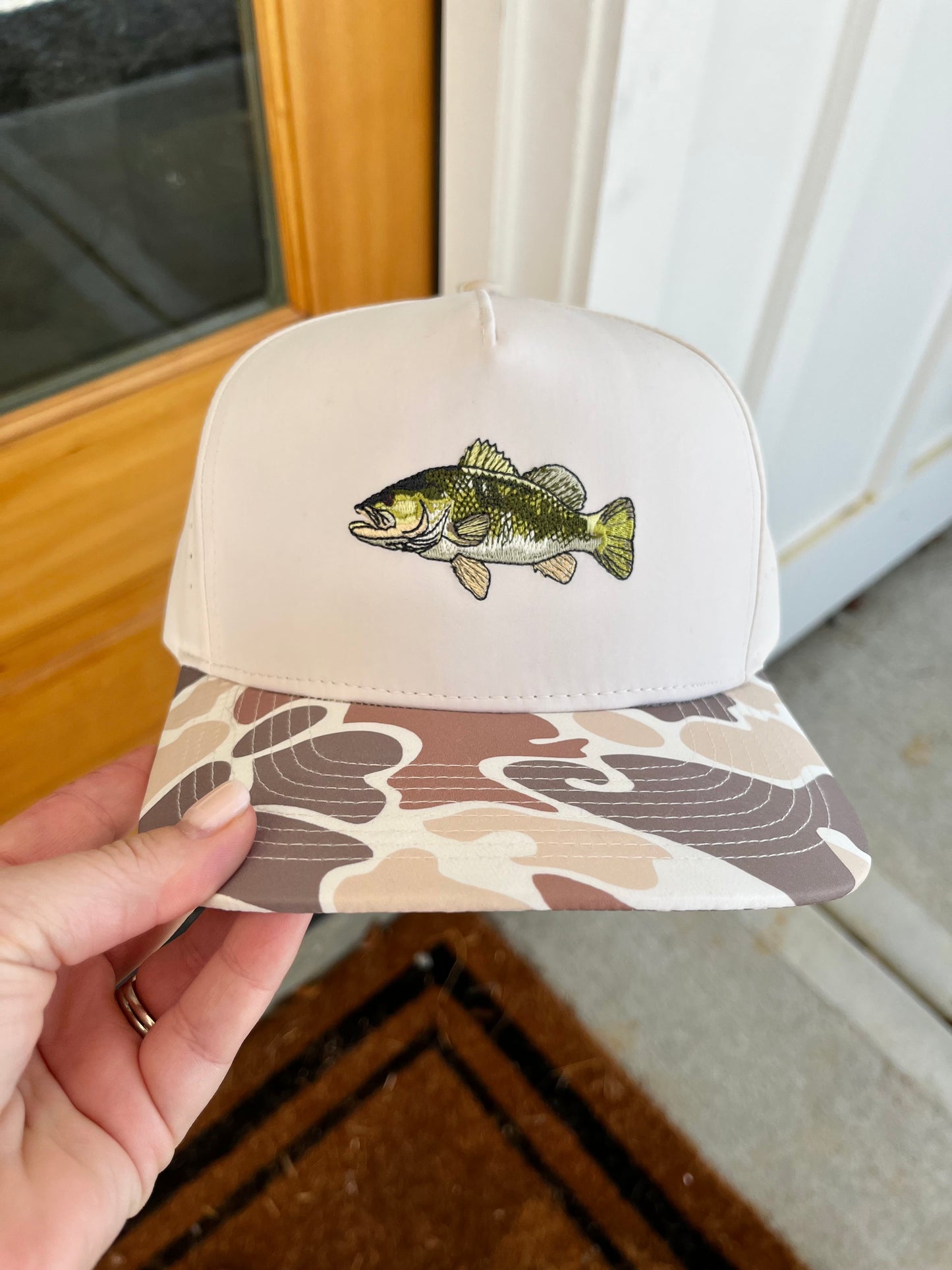 Fish - Outdoor Embroidered Camo Hat