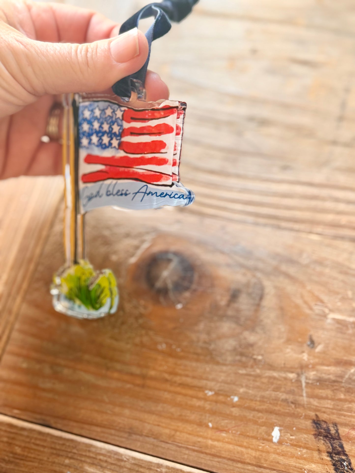 ACRYLIC Flag Ornament