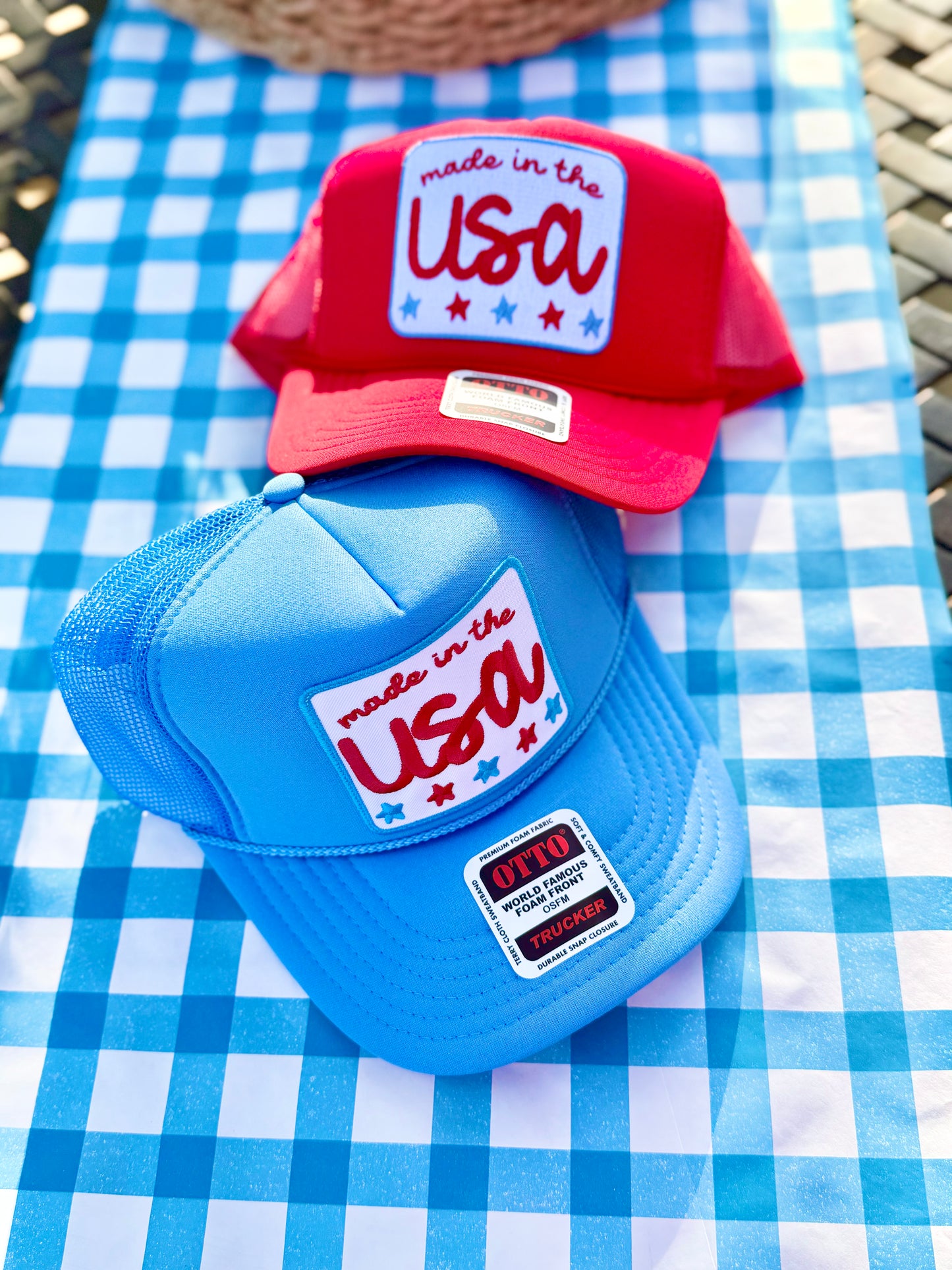 MADE IN THE USA PATCH TRUCKER HAT