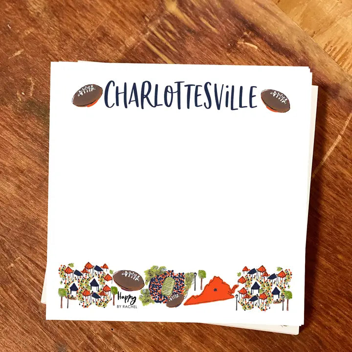 Charlottesville, VA Chunky Notepad-Stationery Writing Pad-10