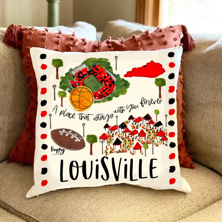 Louisville, KY Double Sided Pillow