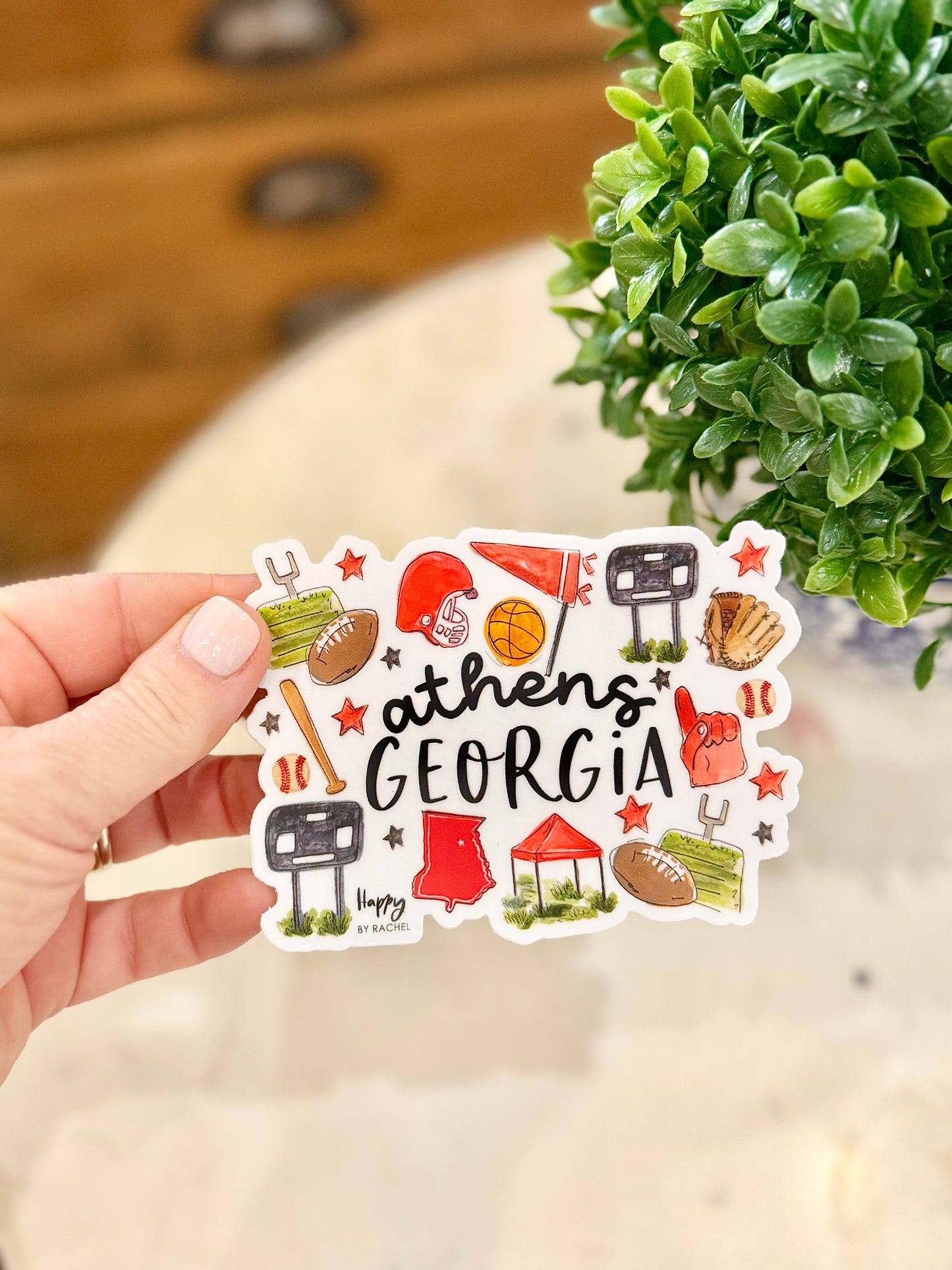 Athens, GA Multi Sport Sticker