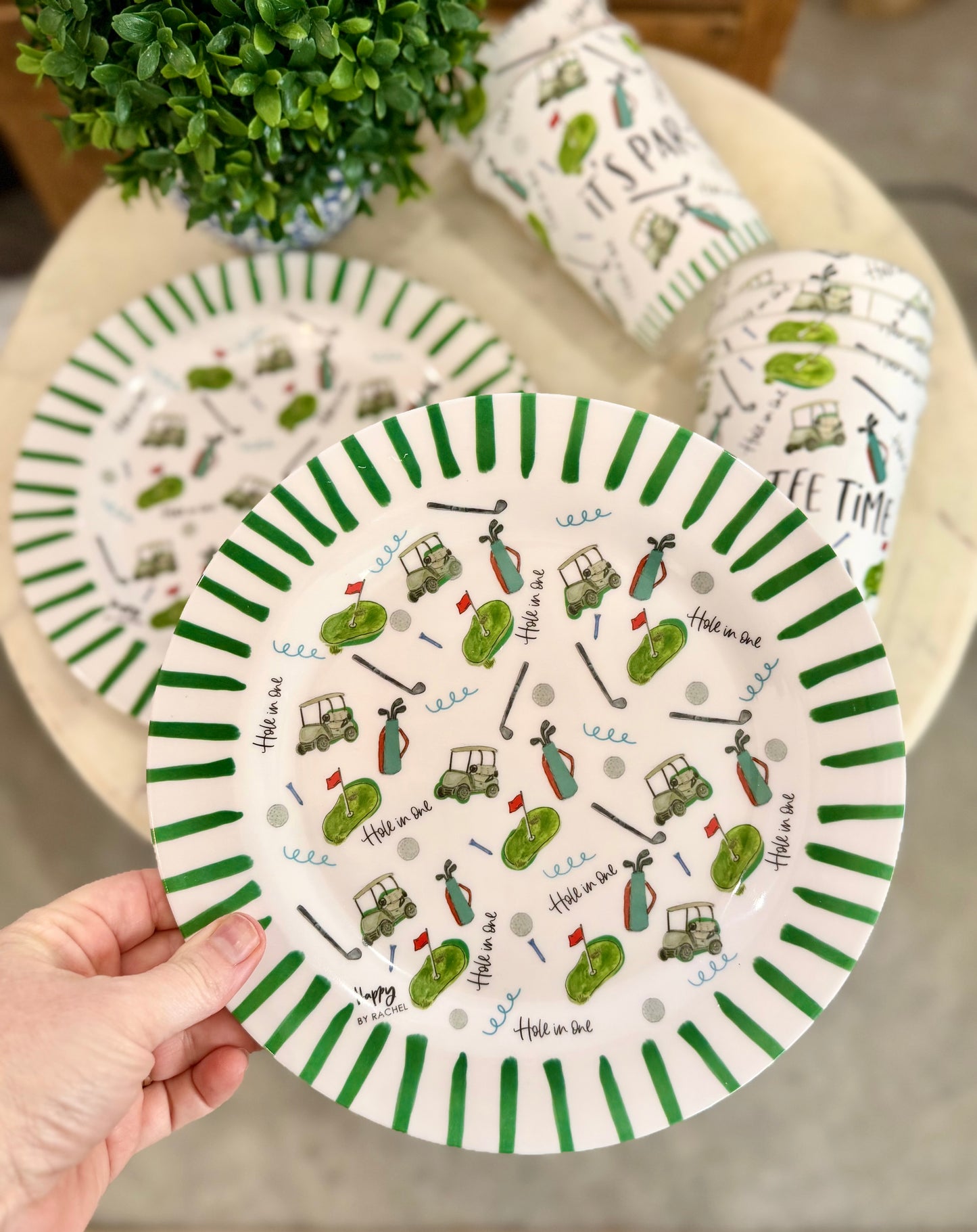 GOLF 9" Melamine Plates, Set of 4 - copy