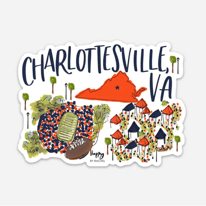 Charlottesville, VA Sticker-gameday