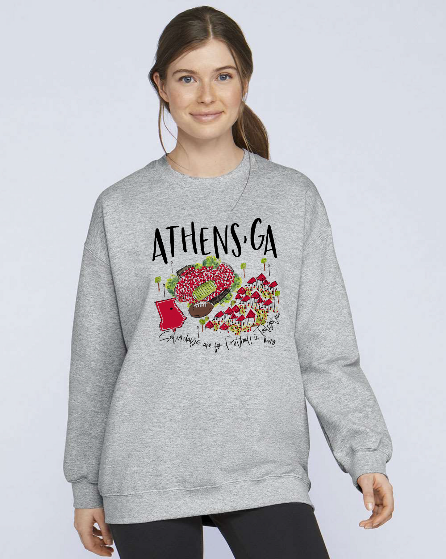 Saturdays in Athens Sweat Shirt - Sport Grey