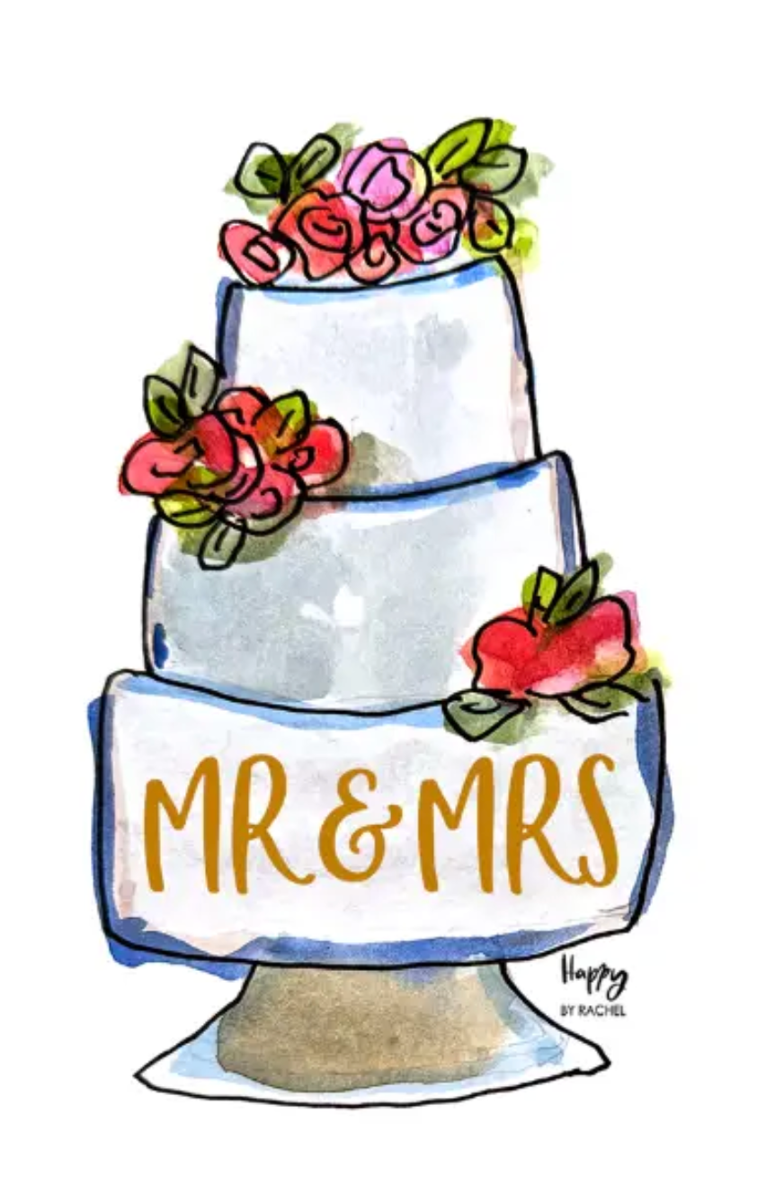ACRYLIC Wedding Cake Sitter & Napkin Weight