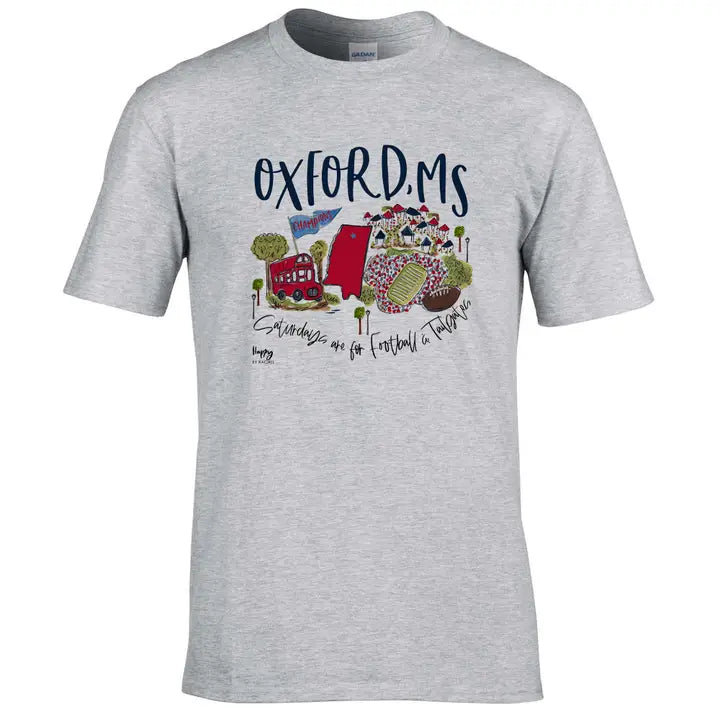 Oxford, MS College Town Gameday T Shirt