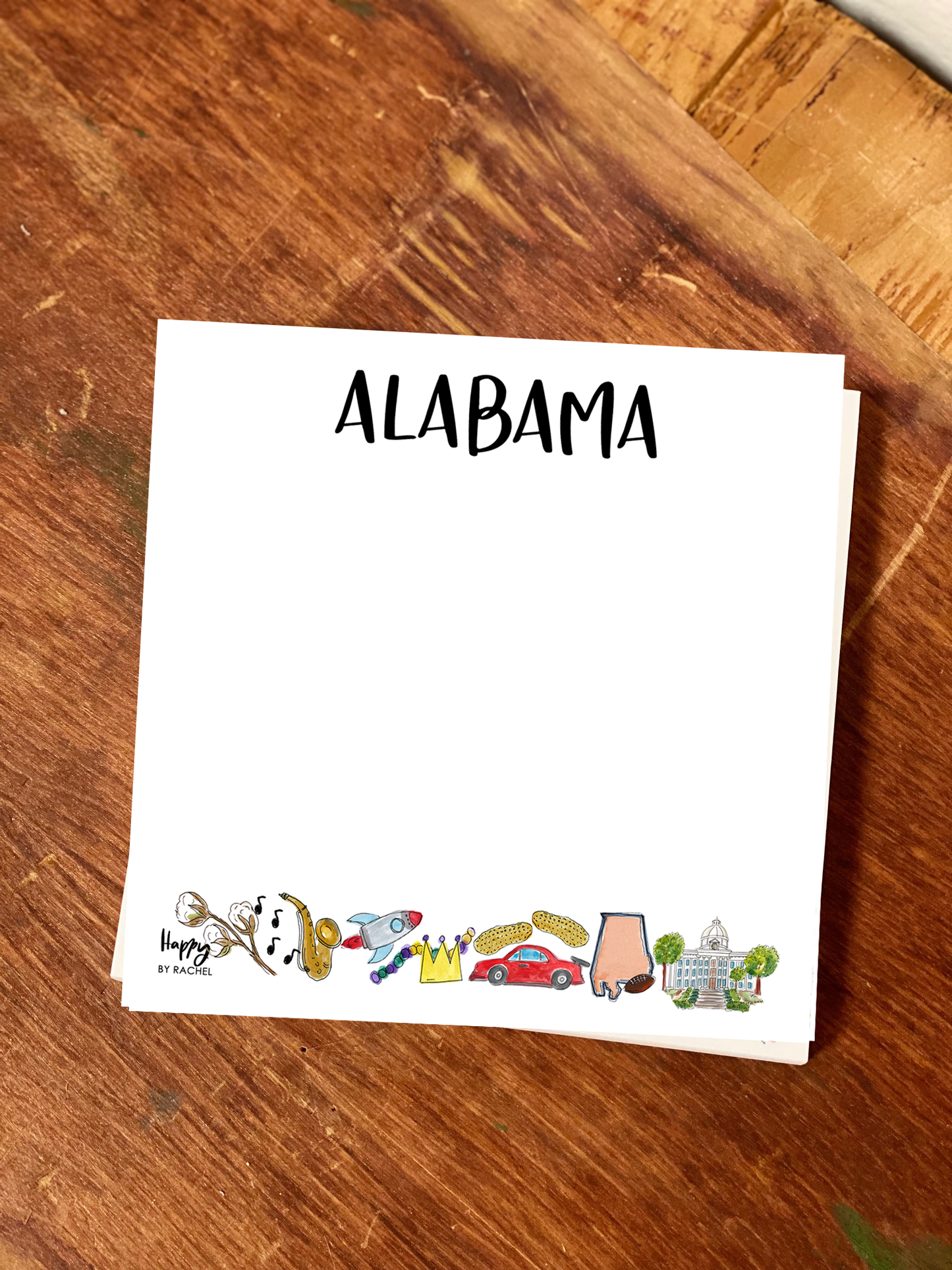 State of Alabama Chunky Notepad-Stationary 100 page