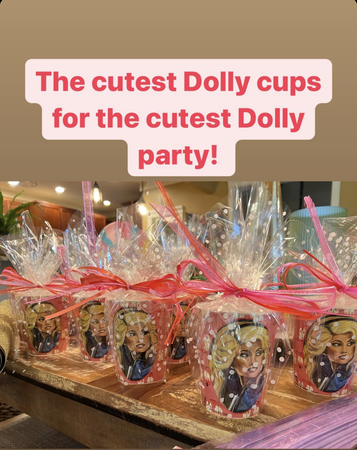 Dolly Parton Party Cups