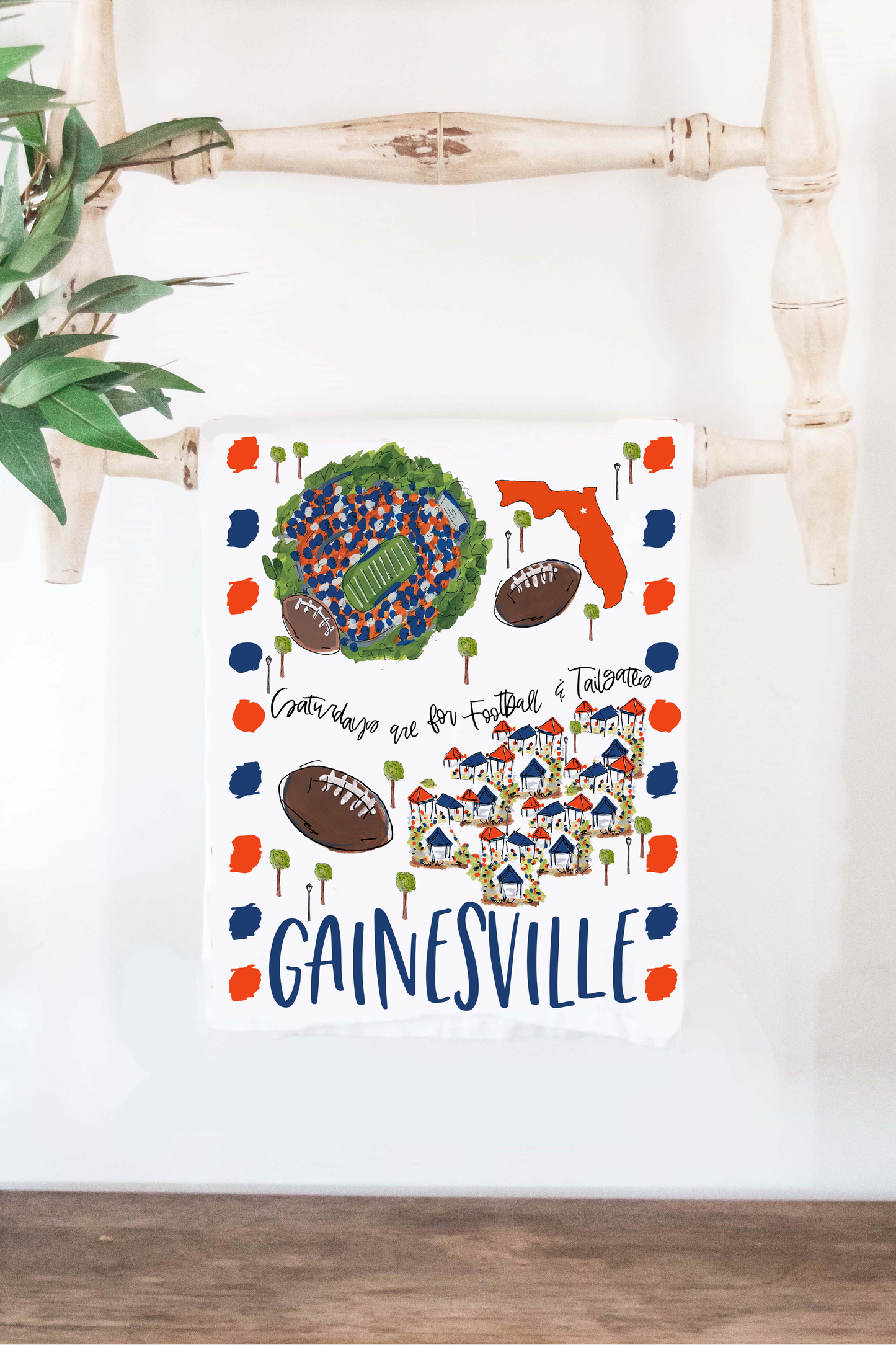 Saturdays Gainesville, FL Tea Towel