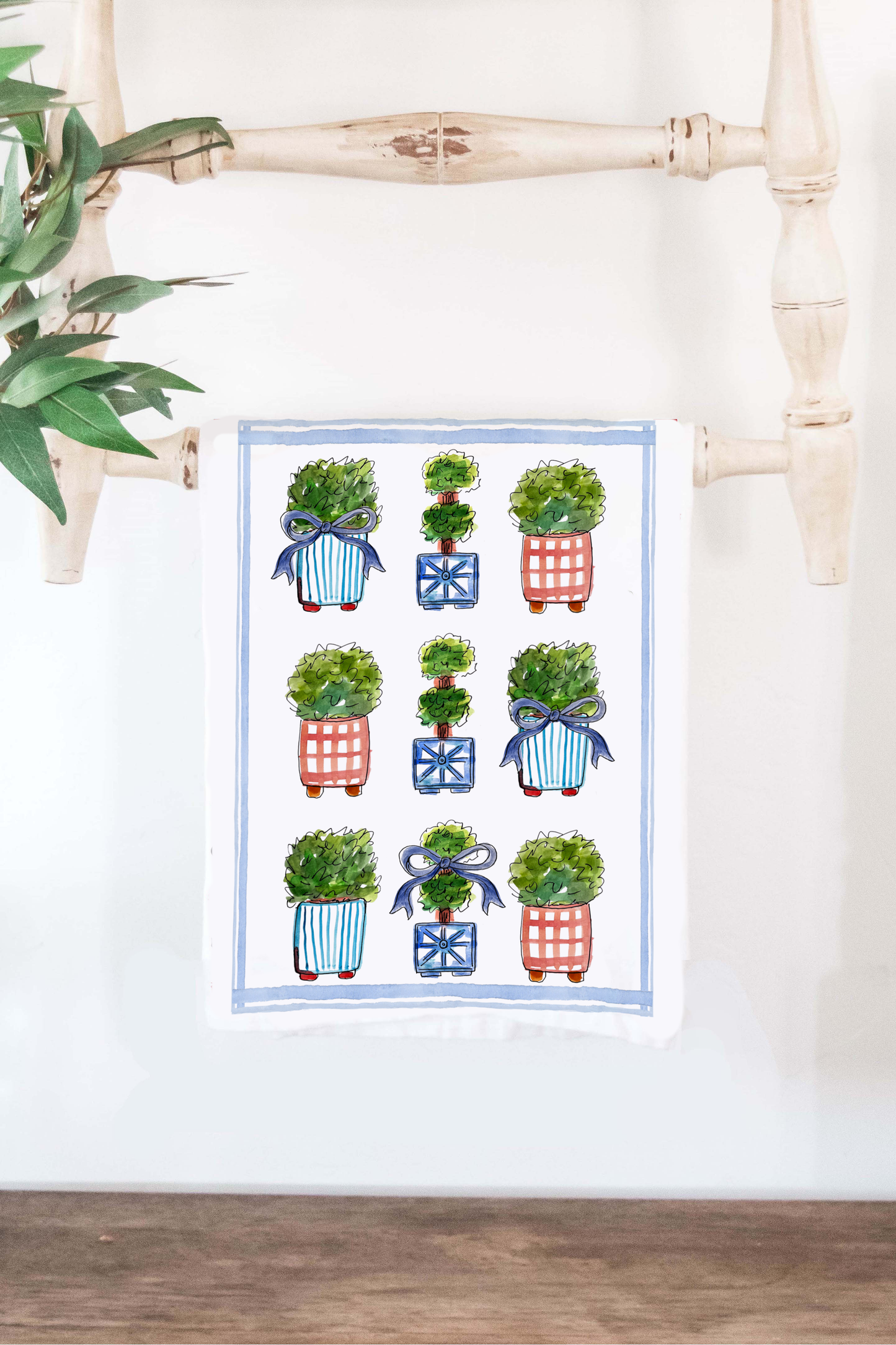 Plants and Bows Towel