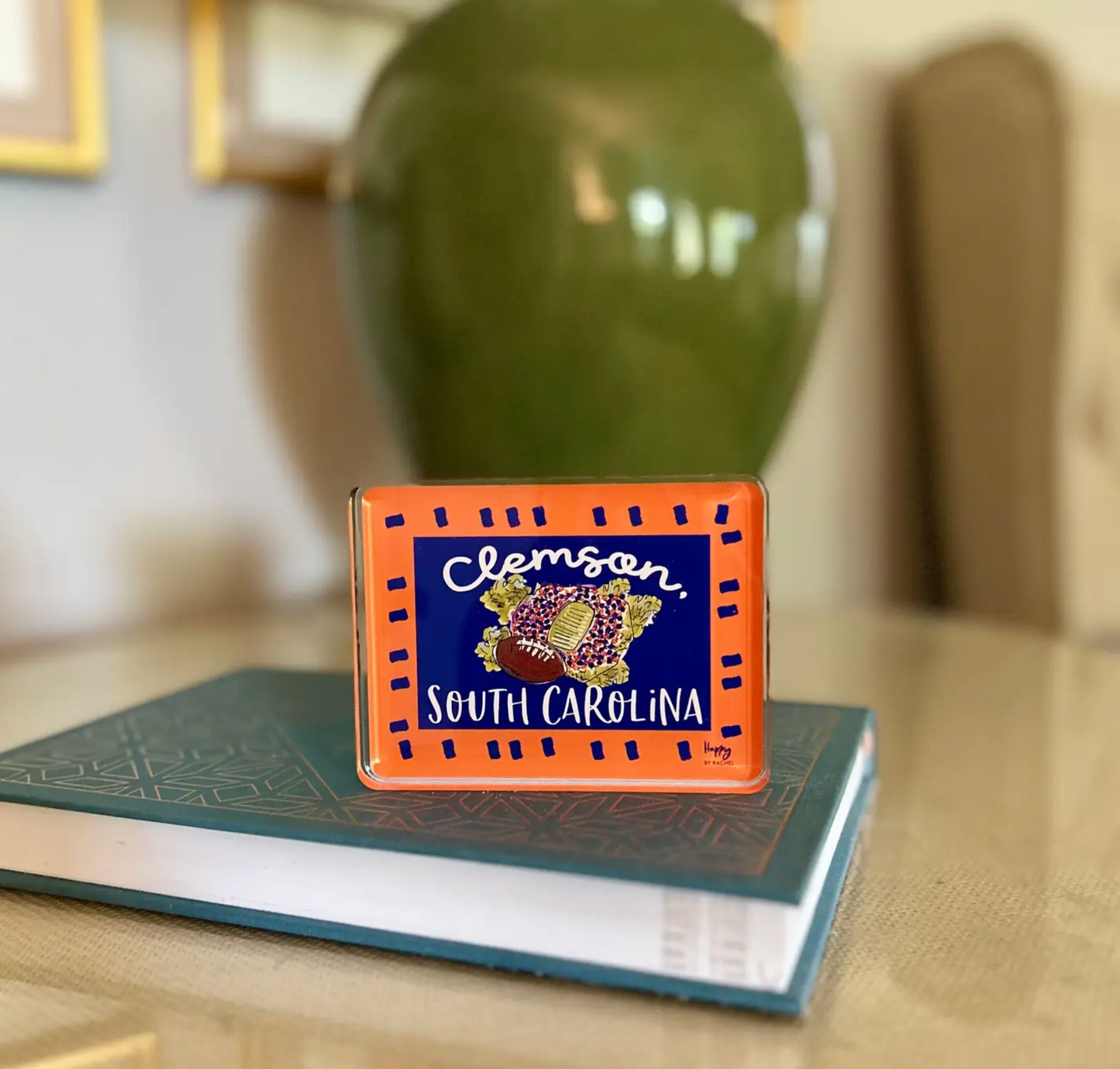 ACRYLIC Clemson, SC Sitter & Napkin Weight