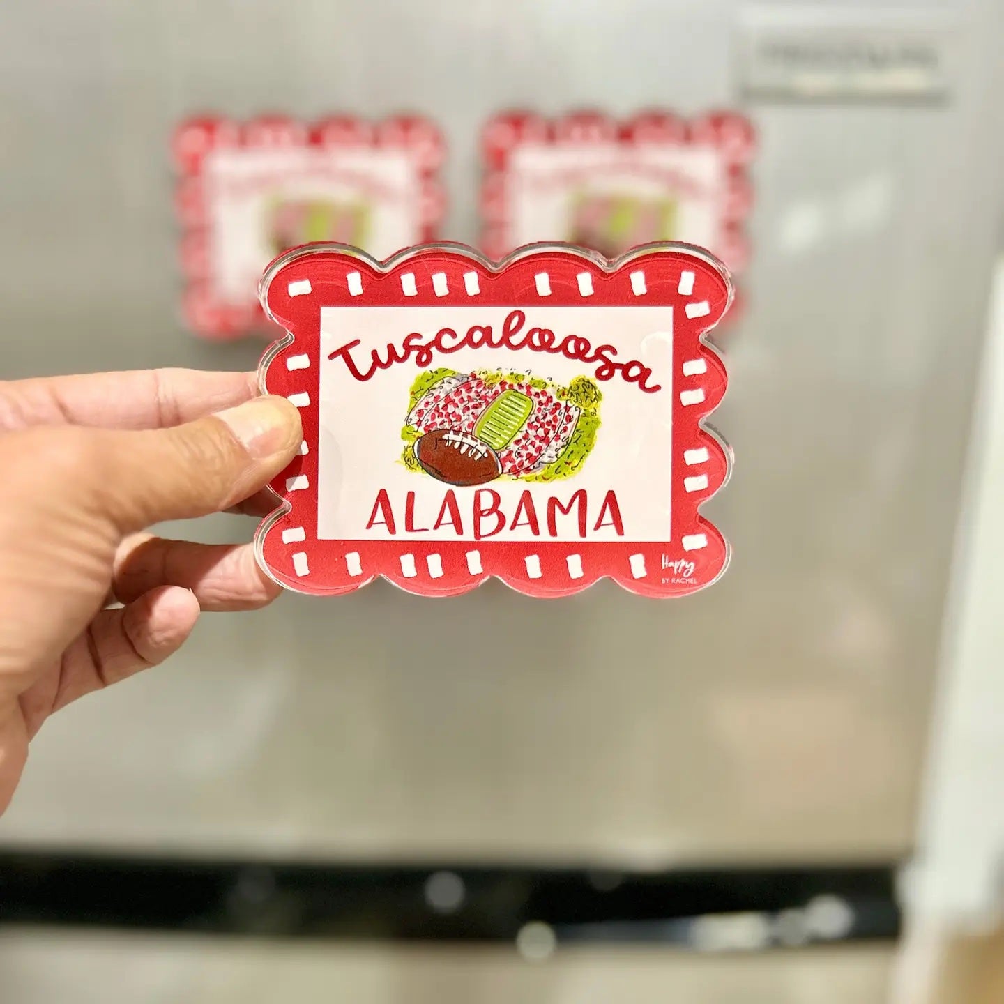 ACRYLIC Tuscaloosa, AL Scalloped Stadium Magnet