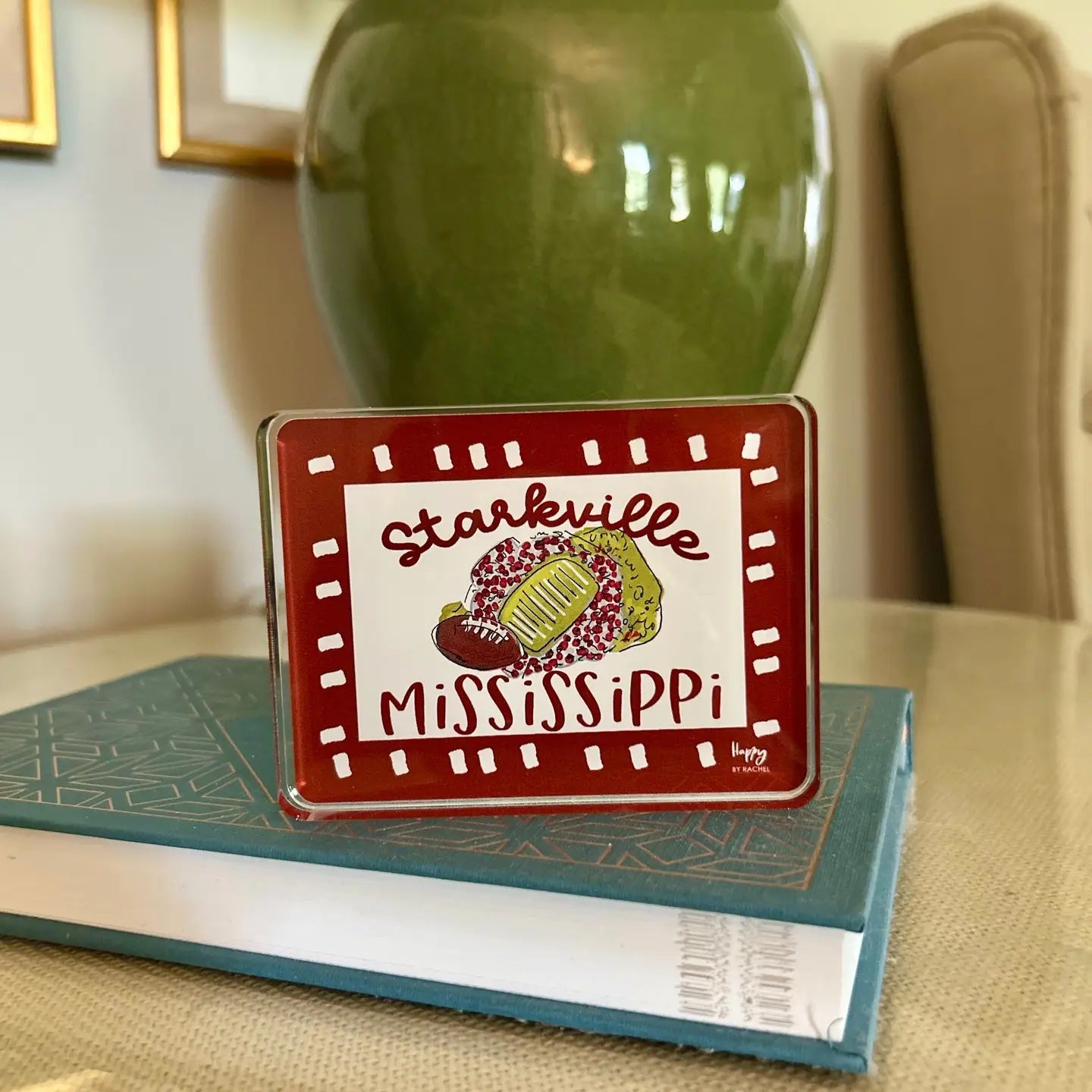 ACRYLIC Starkville, MS Sitter & Napkin Weight