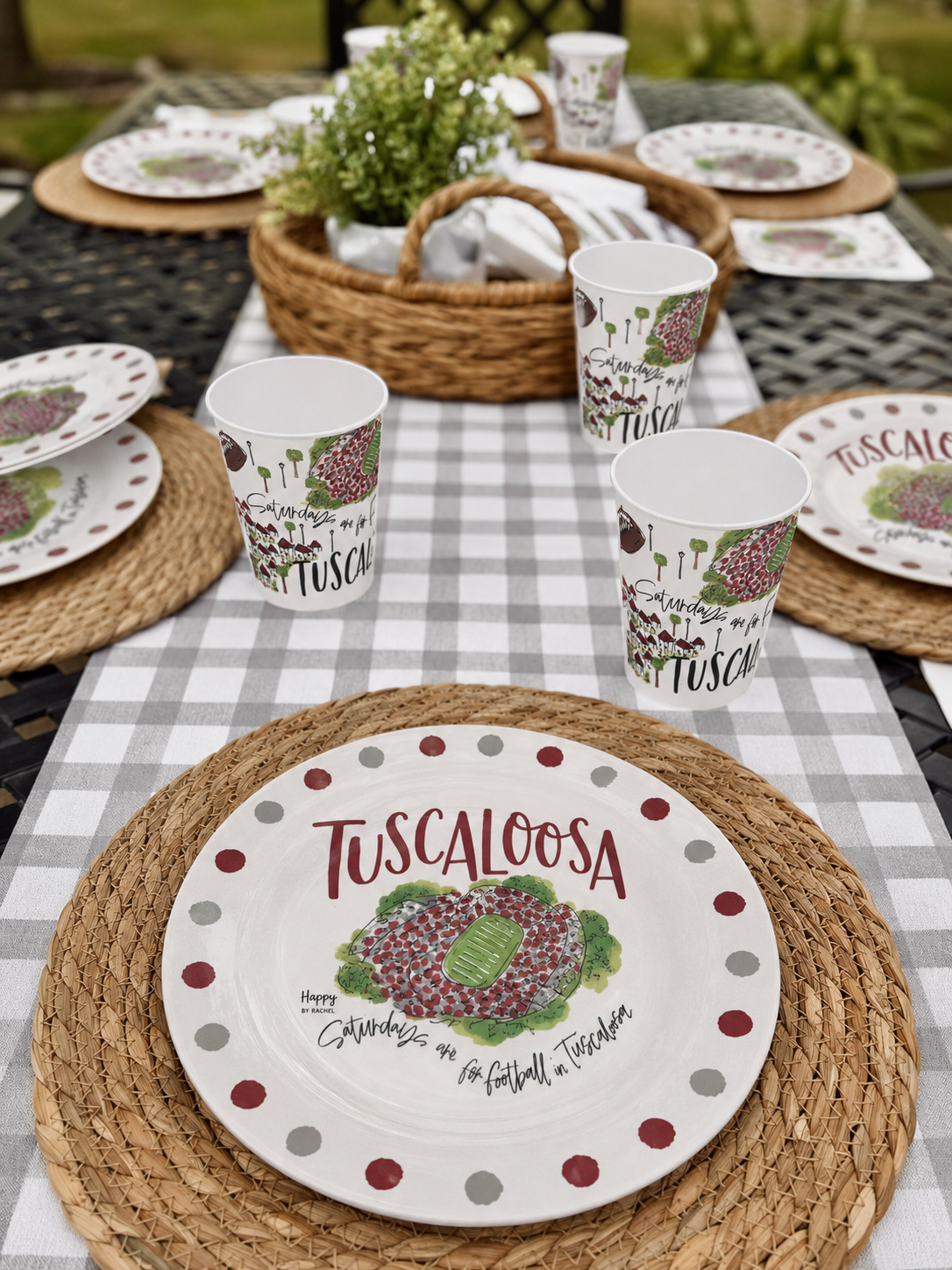 Tuscaloosa, AL Melamine Plates