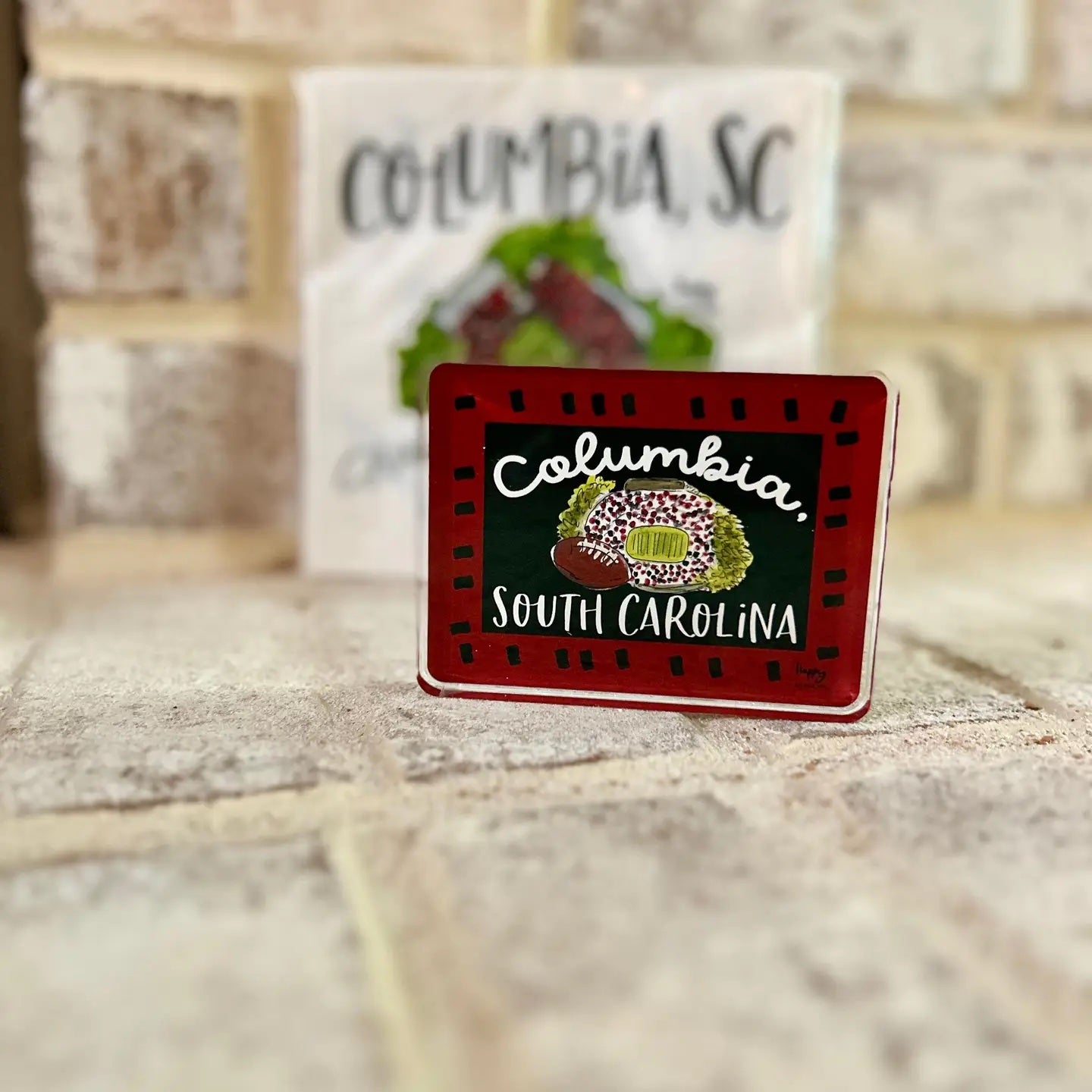 ACRYLIC Columbia, SC Sitter & Napkin Weight