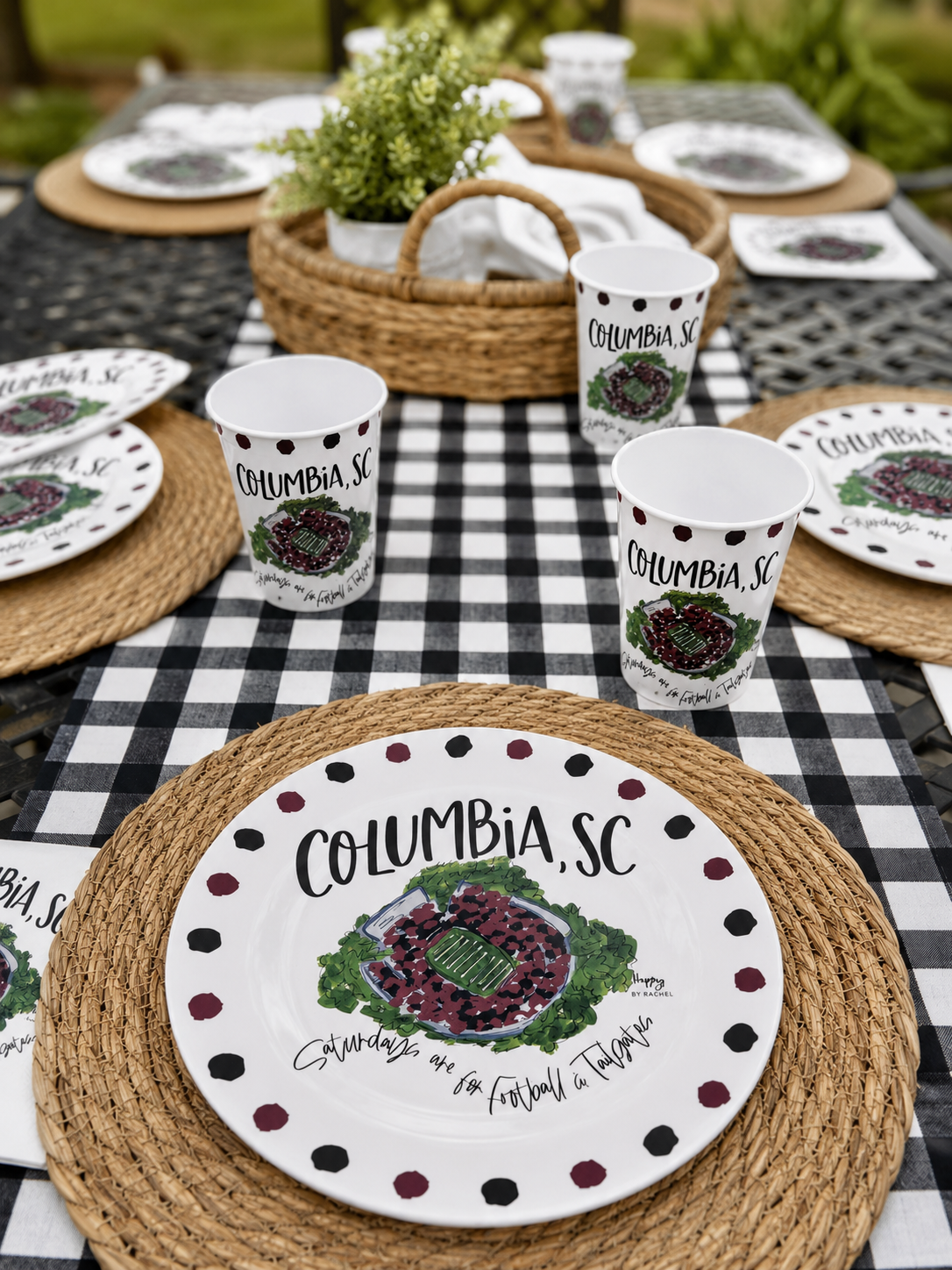 Columbia, SC Melamine Plates