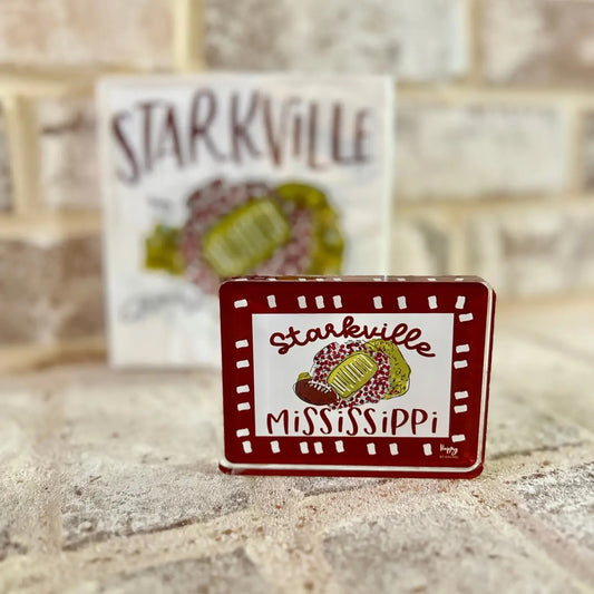 ACRYLIC Starkville, MS Sitter & Napkin Weight