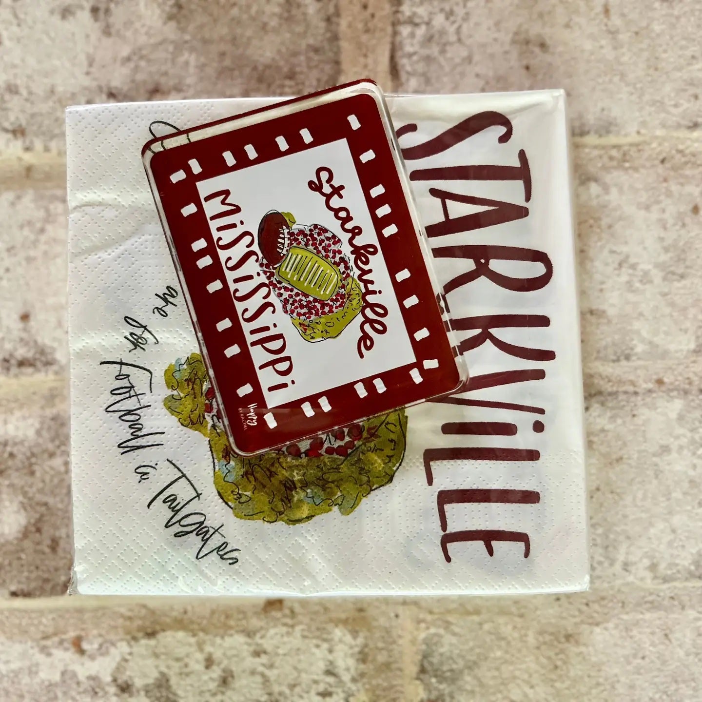 ACRYLIC Starkville, MS Sitter & Napkin Weight