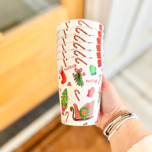 All Things Christmas Reusable Party Cups-Set of 6