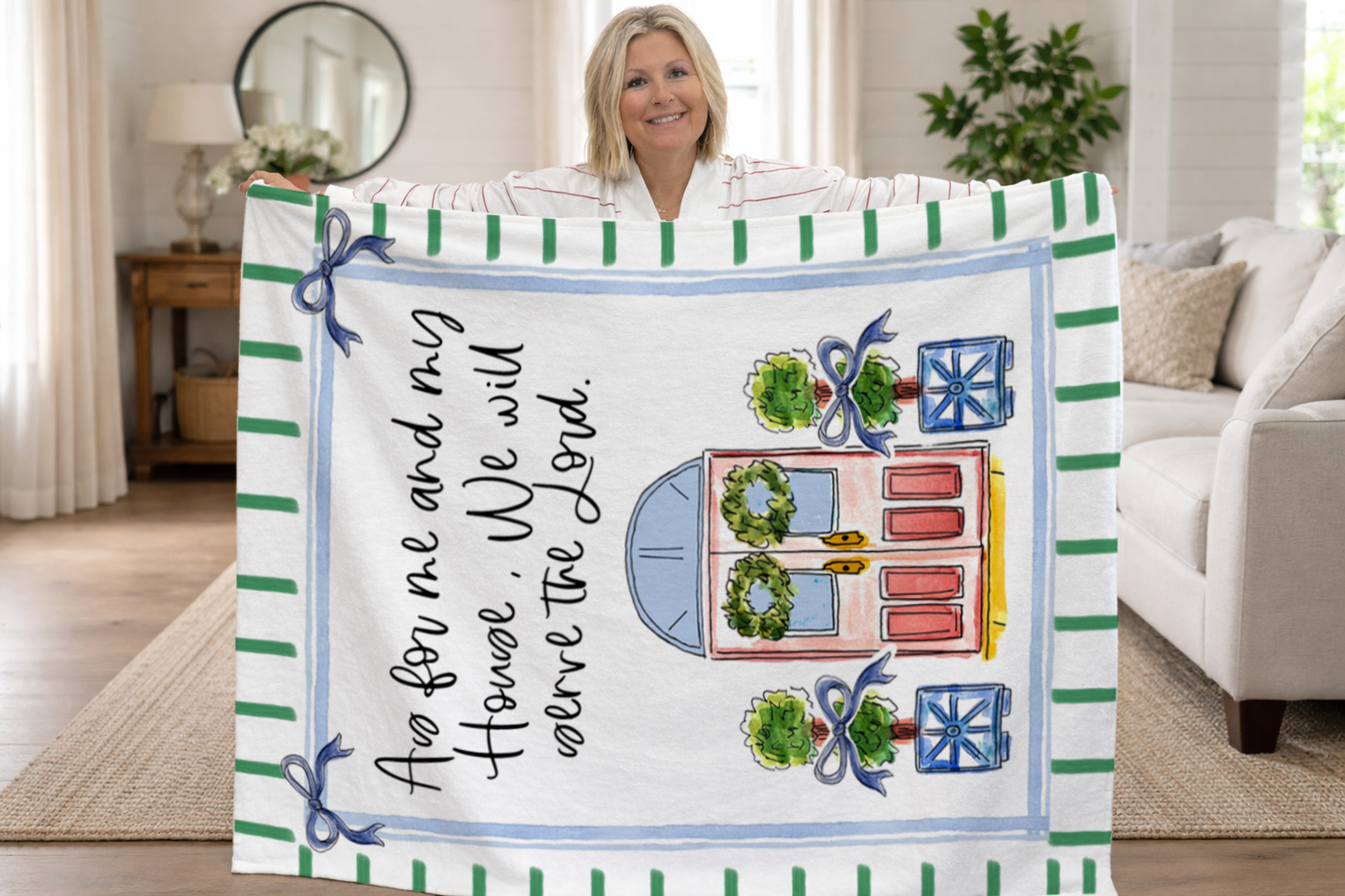 As For Me And My House Fleece Blanket