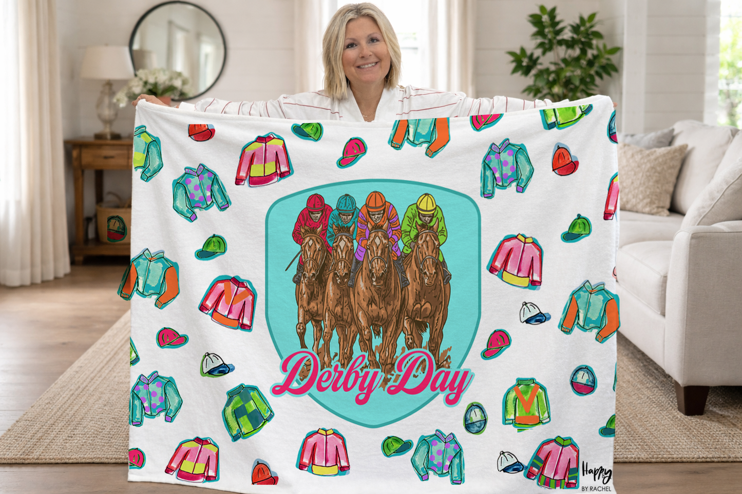 Derby Day Fleece Blanket