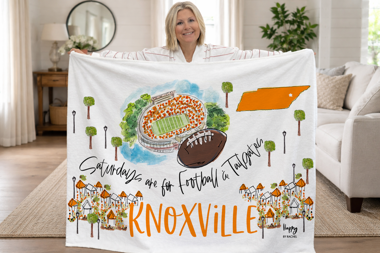 Knoxville Saturdays Game Day Fleece Blanket