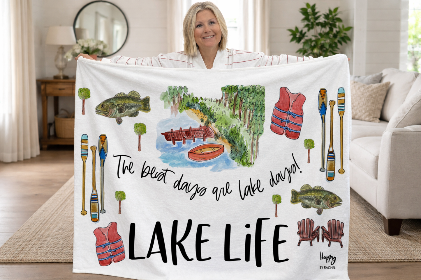 Lake Days Fleece Blanket