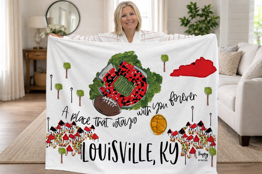 Louisville Saturdays Game Day Fleece Blanket