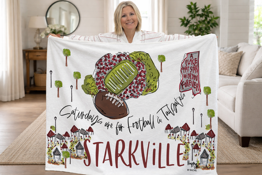 Starkville Saturdays Game Day Fleece Blanket