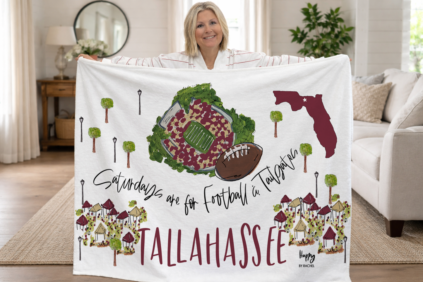 Tallahassee Saturdays Game Day Fleece Blanket