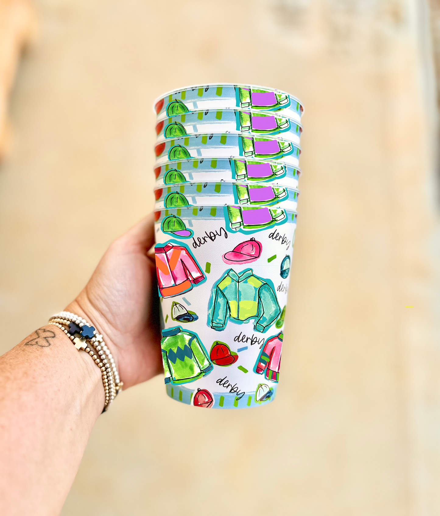 Derby Cups with Jockey Polos