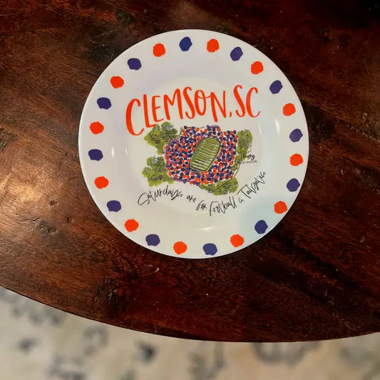 Clemson, SC Melamine Plates