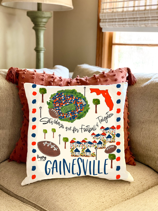 Gainesville, FL Double Sided Pillow