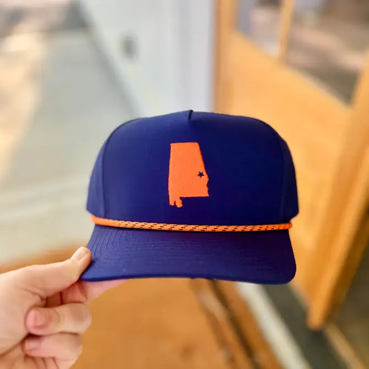 Embroidered Auburn, AL State Hat