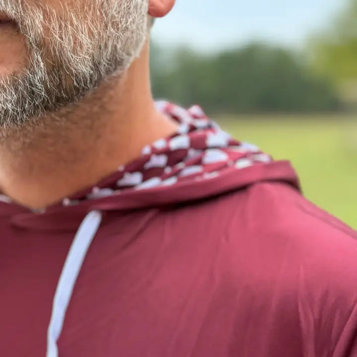 Starkville Maroon and White State Performance Hoodie