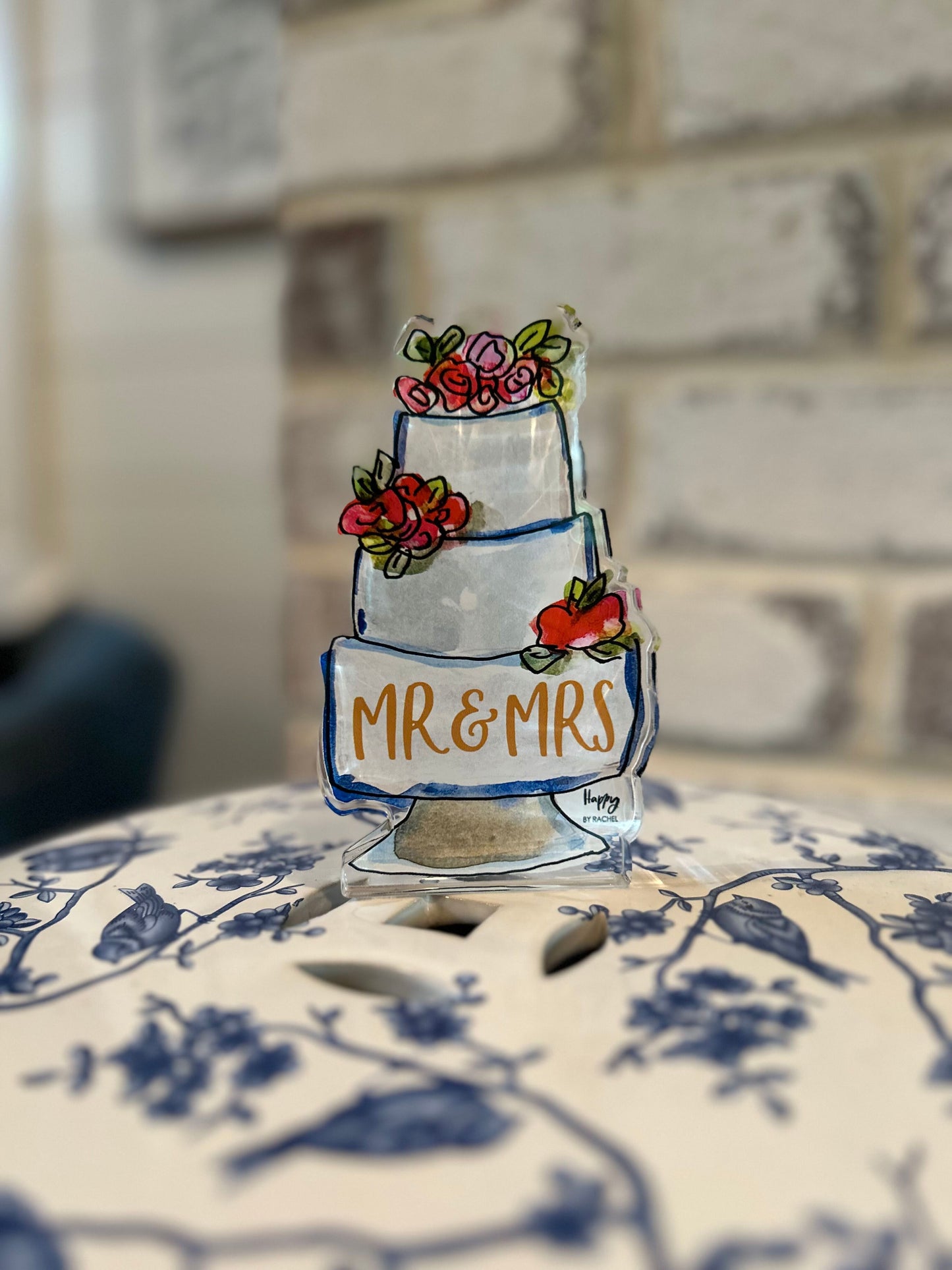 ACRYLIC Wedding Cake Sitter & Napkin Weight