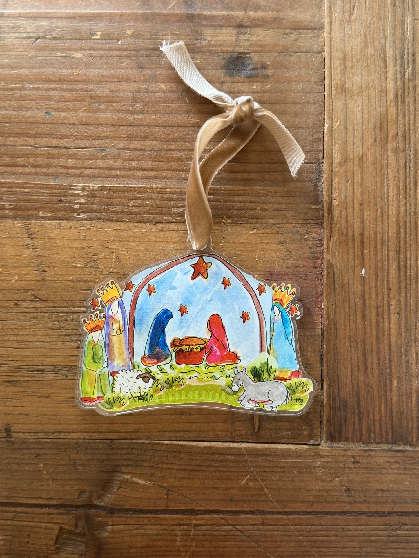 ACRYLIC Nativity Ornament