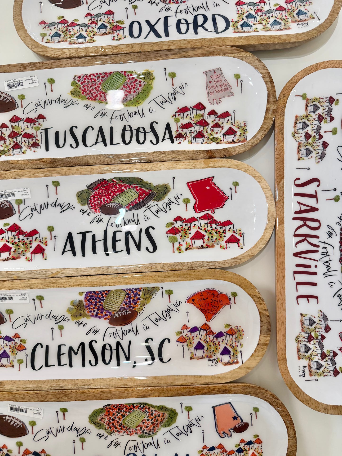 TUSCALOOSA, AL TAILGATE TRAY AND BOWL SET (PRE-ORDER)