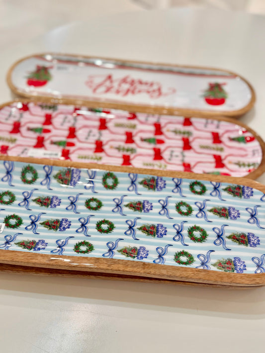 A TRADITIONAL CHRISTMAS TAILGATE TRAY AND BOWL SET (PRE-ORDER)