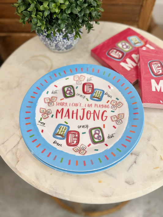 Mahjong Melamine Plate (set of 4)
