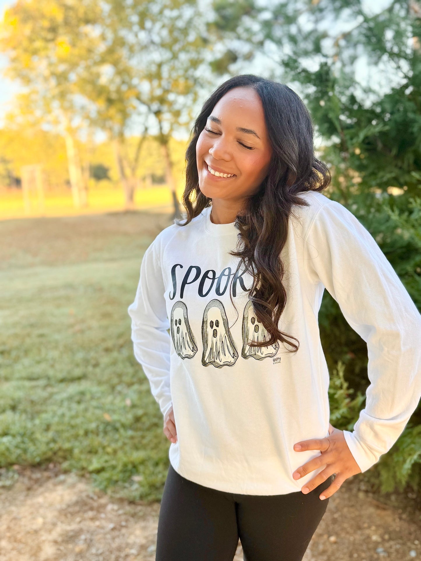 Spooky White Sweatshirt - White