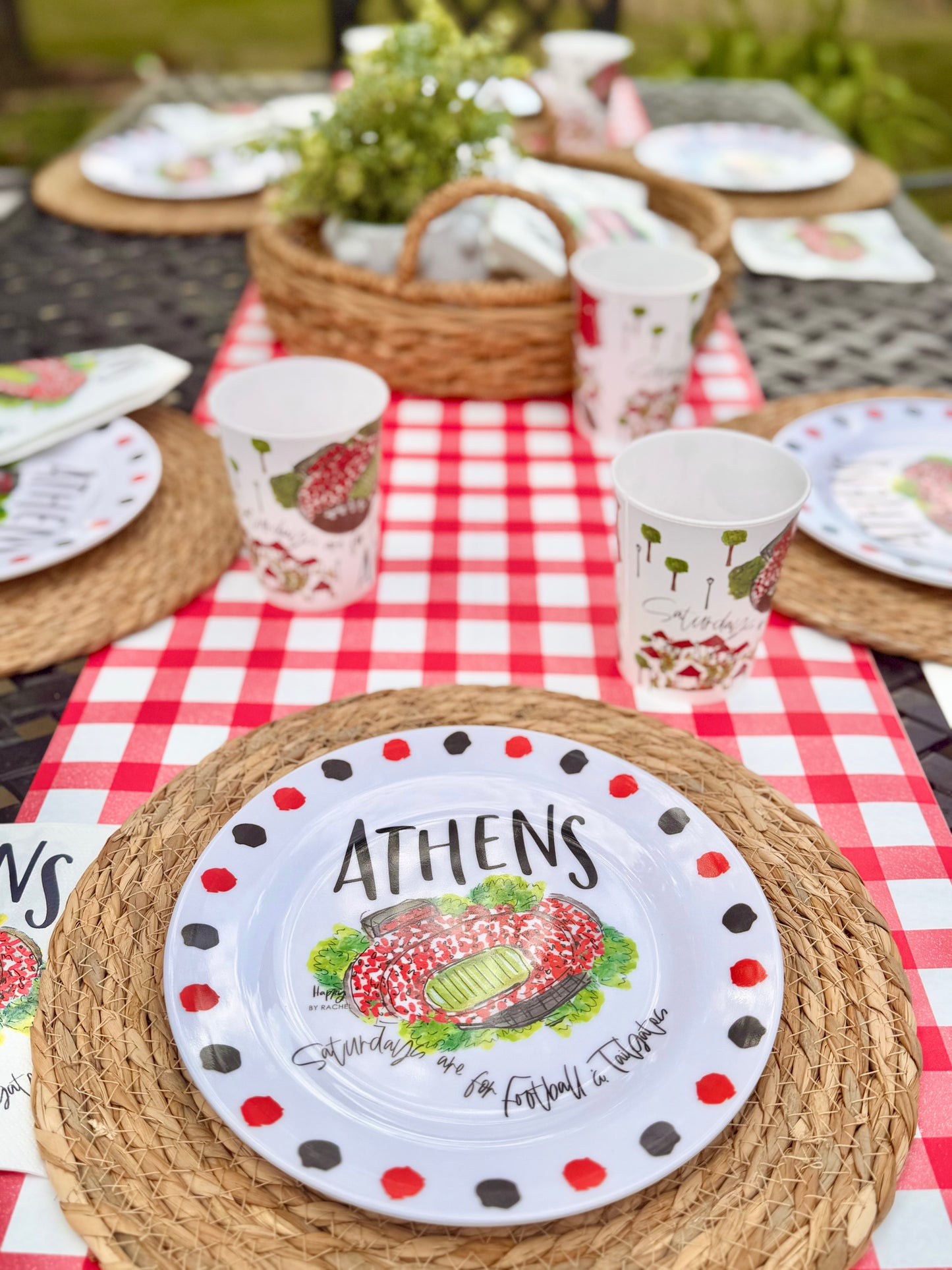 Athens, GA Melamine Plates