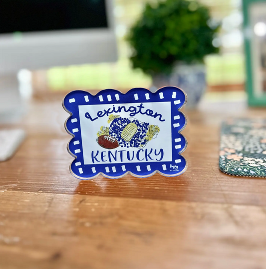 ACRYLIC Lexington, KY Scalloped Stadium Magnet