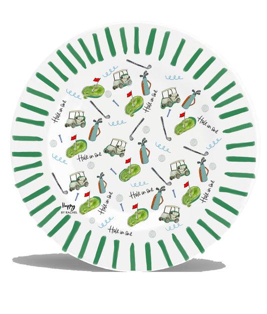 Golf Melamine Plate (set of 4)